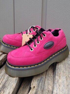 Dr. Martens Buzz 5-Eye Milled Nubuck Platform Shoes size 7 NWT